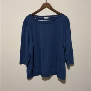 Classic Blue Long Sleeve Women's Top